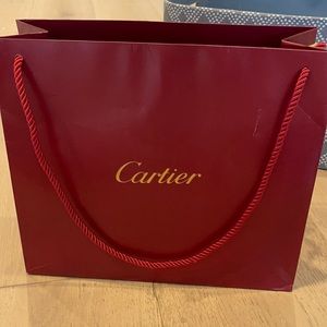 Cartier classic red gold shopping bag for jewelry and accessories